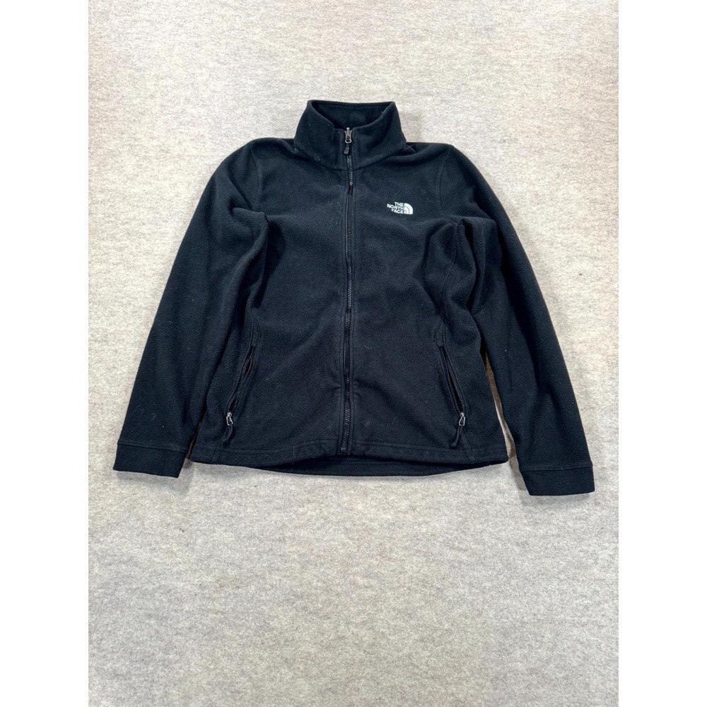 The North Face Womens Fleece Jacket Small Black Full Zip High Neck NF0A2SVSJK3